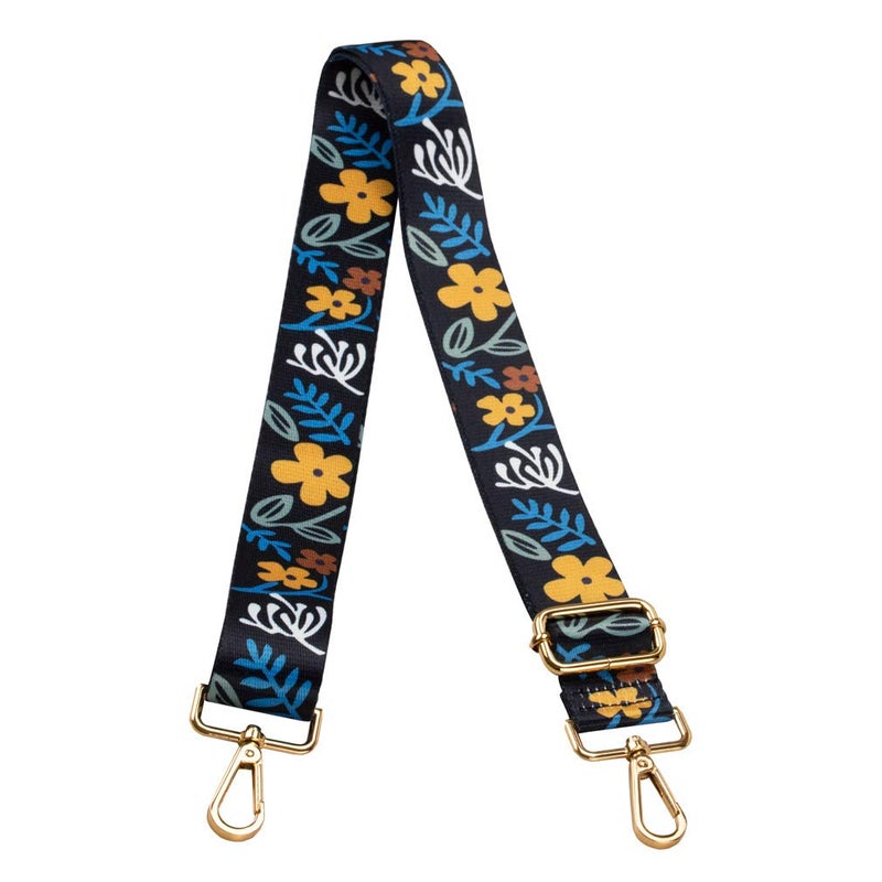 ZANQANO Crossbody Strap for Purses Replacement Adjustable Guitar Multicolor Style Handbag Straps (Flower Y) - Image 1